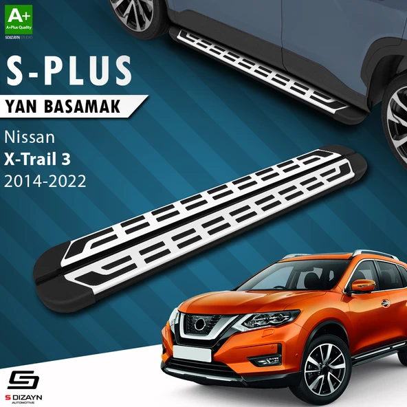 S-Dizayn Nissan X-Trail T32 S-Plus Gri Yan Basamak 183 Cm 2014-2022 A+ Kalite ürün görseli 1
