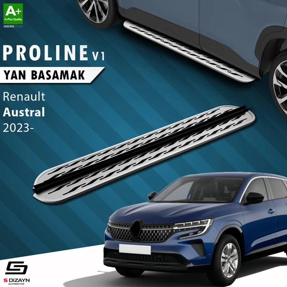 S-Dizayn Renault Austral OEM Still Pro V2 Aluminyum Yan Basamak 183 Cm 2023 Üzeri A+ Kalite ürün görseli 1