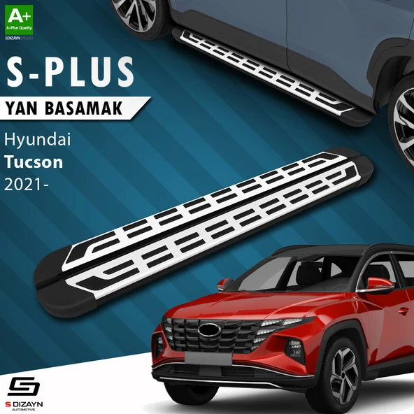 S-Dizayn Hyundai Tucson 4 S-Plus Gri Yan Basamak 173 Cm 2021-2024 A+ Kalite ürün görseli 1