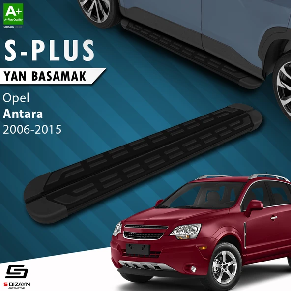 S-Dizayn Opel Antara S-Plus Siyah Yan Basamak 183 Cm 2006-2015 A+ Kalite ürün görseli 1