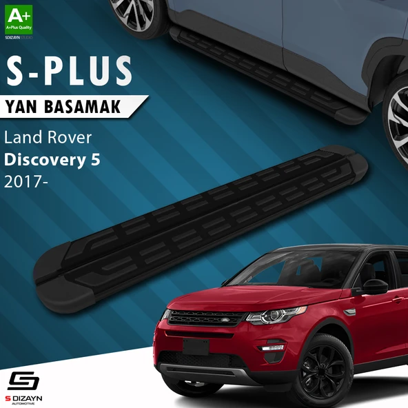 S-Dizayn Land Rover Discovery 5 S-Plus Siyah Yan Basamak 193 Cm 2017 Üzeri A+ Kalite ürün görseli 1