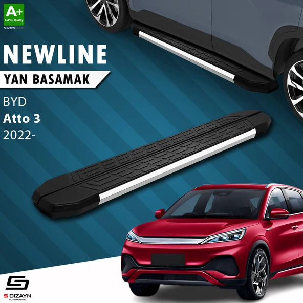 S-Dizayn BYD Atto 3 NewLine Krom Yan Basamak 193 Cm 2022 Üzeri ürün görseli 1