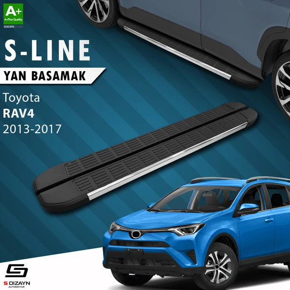 S-Dizayn Toyota Rav 4 4 S-Line Krom Yan Basamak 173 Cm 2013-2017 A+ Kalite ürün görseli 1