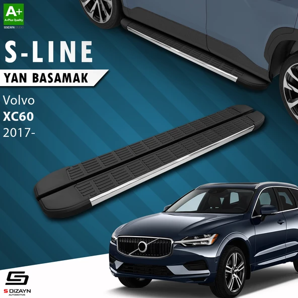 S-Dizayn Volvo Xc60 2 S-Line Krom Yan Basamak 193 Cm 2017 Üzeri A+ Kalite ürün görseli 1