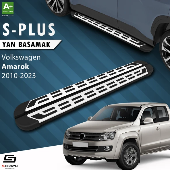 S-Dizayn VW Amarok S-Plus Gri Yan Basamak 203 Cm 2010-2023 A+ Kalite ürün görseli 1