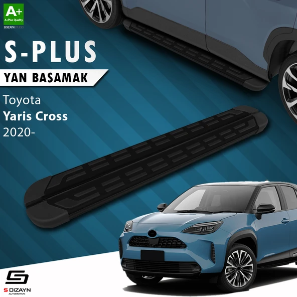 S-Dizayn Toyota Yaris Cross S-Plus Siyah Yan Basamak 173 Cm 2020 Üzeri A+ Kalite ürün görseli 1