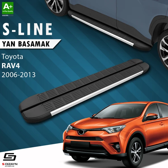 S-Dizayn Toyota Rav 4 3 S-Line Aluminyum Yan Basamak 163 Cm 2006-2013 A+ Kalite ürün görseli 1