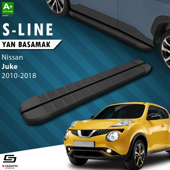 S-Dizayn Nissan Juke S-Line Siyah Yan Basamak 173 Cm 2010-2018 A+ Kalite ürün görseli 1