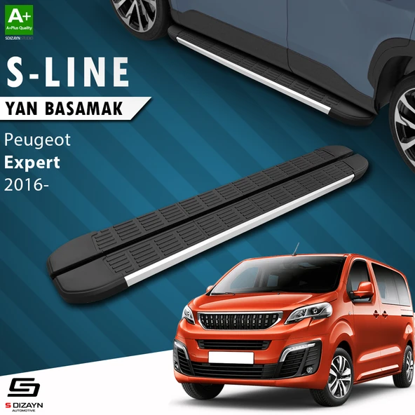 S-Dizayn Peugeot Expert 3 Uzun Şase S-Line Aluminyum Yan Basamak 243 Cm 2016 Üzeri A+ Kalite ürün görseli 1