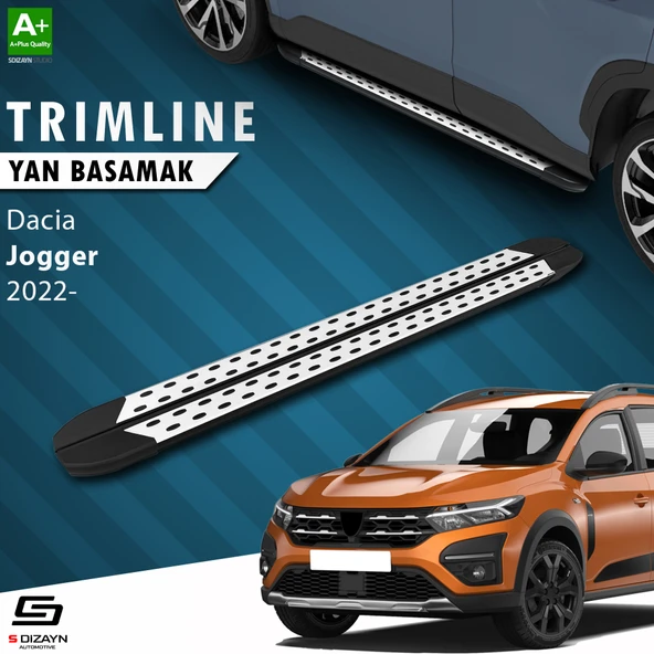 S-Dizayn Dacia Jogger TrimLine Gri Yan Basamak 215 Cm 2022 Üzeri A+ Kalite ürün görseli 1