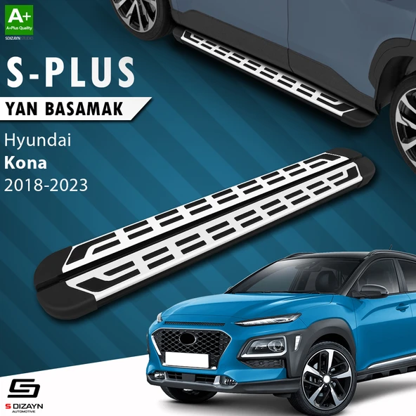 S-Dizayn Hyundai Kona S-Plus Gri Yan Basamak 173 Cm 2018-2023 A+ Kalite ürün görseli 1
