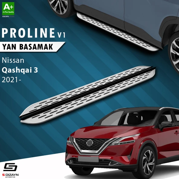 S-Dizayn Nissan Qashqai 3 OEM Still Pro V1 Aluminyum Yan Basamak 173 Cm 2021 Üzeri A+ Kalite ürün görseli 1