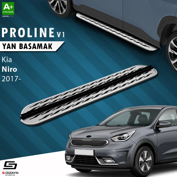 S-Dizayn Kia Niro OEM Still Pro V2 Aluminyum Yan Basamak 183 Cm 2017 Üzeri A+ Kalite ürün görseli 1
