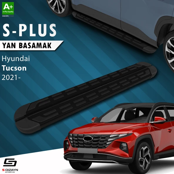 S-Dizayn Hyundai Tucson 4 S-Plus Siyah Yan Basamak 173 Cm 2021-2024 A+ Kalite ürün görseli 1
