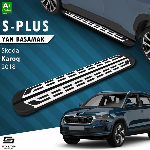 S-Dizayn Skoda Karoq S-Plus Gri Yan Basamak 173 Cm 2018 Üzeri A+ Kalite ürün görseli 1
