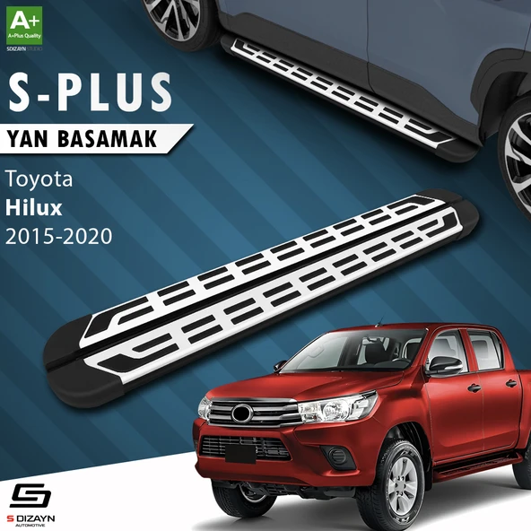 S-Dizayn Toyota Hilux 8 S-Plus Gri Yan Basamak 203 Cm 2015 Üzeri A+ Kalite ürün görseli 1