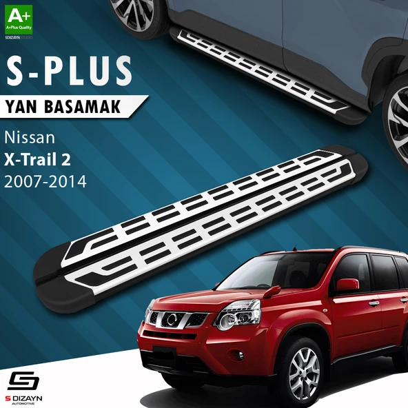 S-Dizayn Nissan X-Trail T31 S-Plus Gri Yan Basamak 173 Cm 2007-2014 A+ Kalite ürün görseli 1