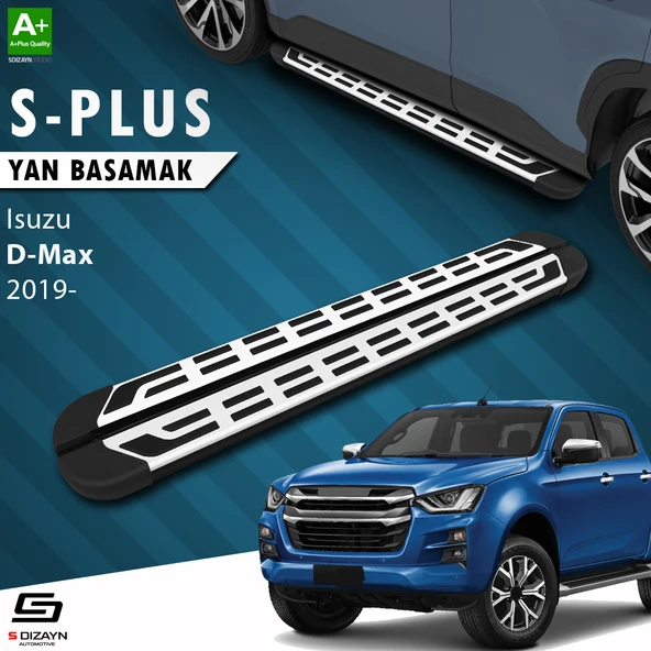 S-Dizayn Isuzu D-Max 3 S-Plus Gri Yan Basamak 203 Cm 2019 Üzeri A+ Kalite ürün görseli 1