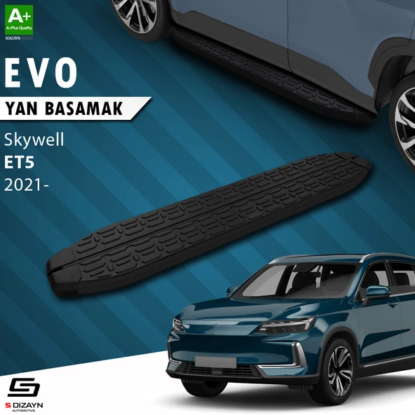 S-Dizayn Skywell ET5 Evo Siyah Yan Basamak 193 Cm 2021 Üzeri A+ Kalite ürün görseli 1
