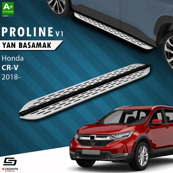 S-Dizayn Honda CR-V 5 OEM Still Pro V1 Aluminyum Yan Basamak 173 Cm 2018-2022 A+ Kalite ürün görseli 1