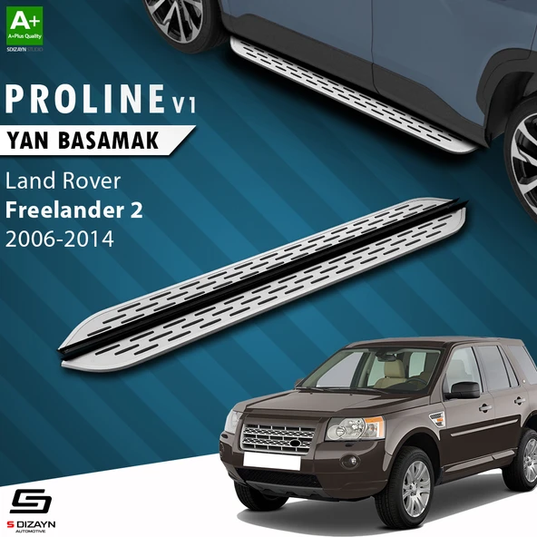 S-Dizayn Land Rover Freelander 2 OEM Still Pro V1 Aluminyum Yan Basamak 173 Cm 2006-2014 A+ Kalite ürün görseli 1