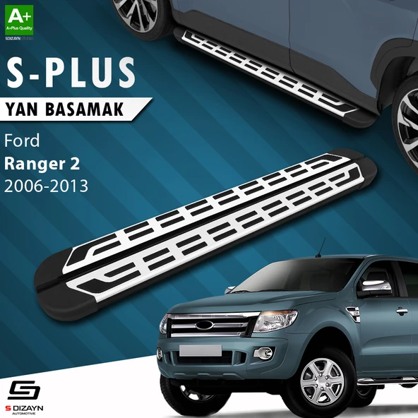 S-Dizayn Ford Ranger 2 S-Plus Gri Yan Basamak 193 Cm 2006-2013 A+ Kalite ürün görseli 1