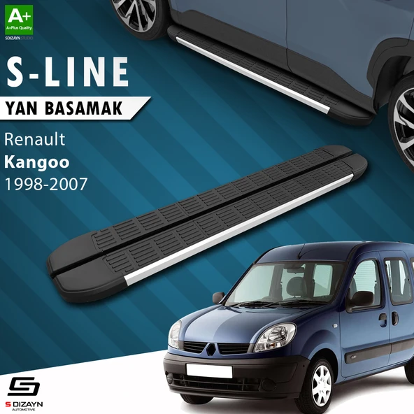 S-Dizayn Renault Kangoo S-Line Aluminyum Yan Basamak 183 Cm 1998-2007 A+ Kalite ürün görseli 1