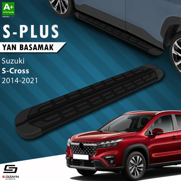 S-Dizayn Suzuki SX4 2 S-Cross S-Plus Siyah Yan Basamak 173 Cm 2014-2021 A+ Kalite ürün görseli 1