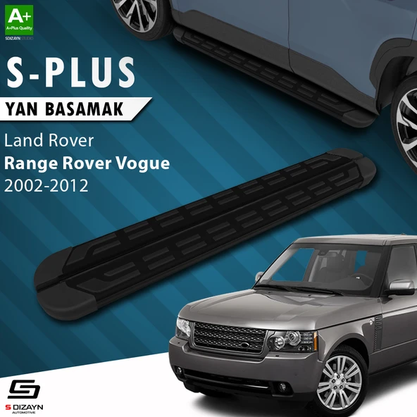 S-Dizayn Land Rover Range Rover Vogue 2 S-Plus Siyah Yan Basamak 183 Cm 2002-2012 A+ Kalite ürün görseli 1