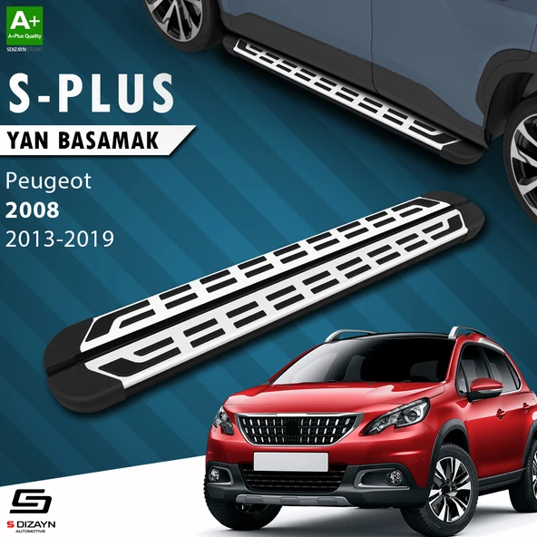S-Dizayn Peugeot 2008 S-Plus Gri Yan Basamak 173 Cm 2013-2019 A+ Kalite ürün görseli 1