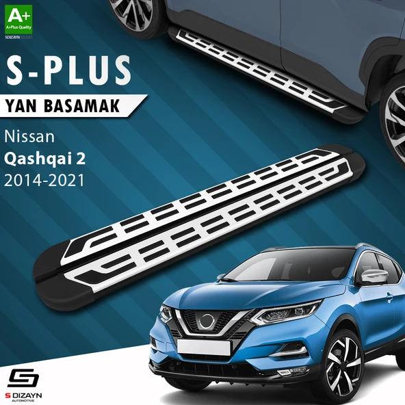 S-Dizayn Nissan Qashqai 2 S-Plus Gri Yan Basamak 173 Cm 2014-2021 A+ Kalite ürün görseli 1