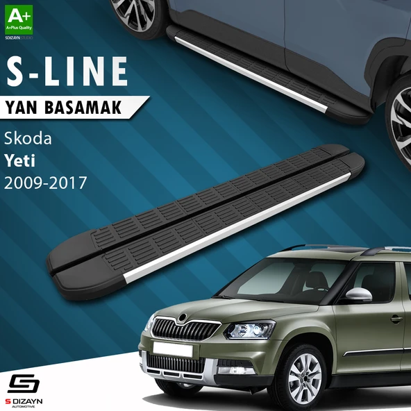 S-Dizayn Skoda Yeti S-Line Aluminyum Yan Basamak 173 Cm 2009-2017 A+ Kalite ürün görseli 1