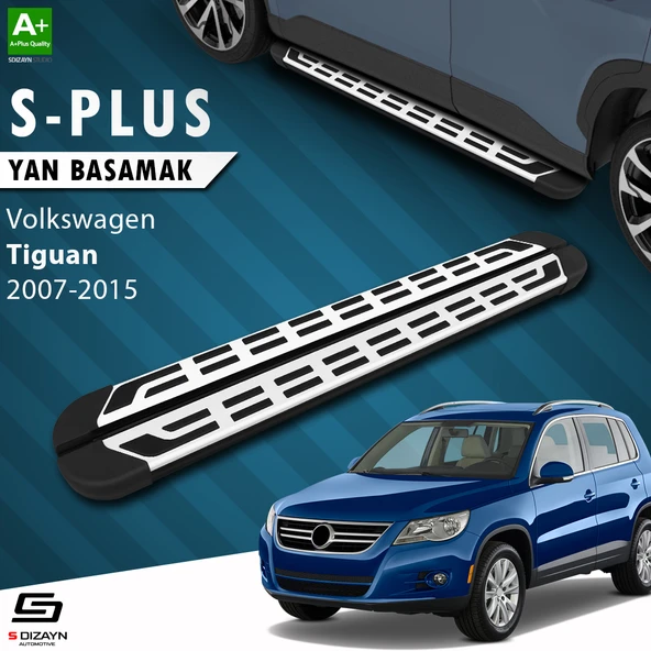 S-Dizayn VW Tiguan S-Plus Gri Yan Basamak 173 Cm 2007-2015 A+ Kalite ürün görseli 1