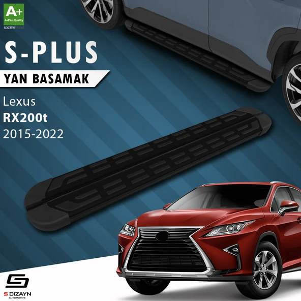 S-Dizayn Lexus RX200t S-Plus Siyah Yan Basamak 183 Cm 2015-2022 A+ Kalite ürün görseli 1