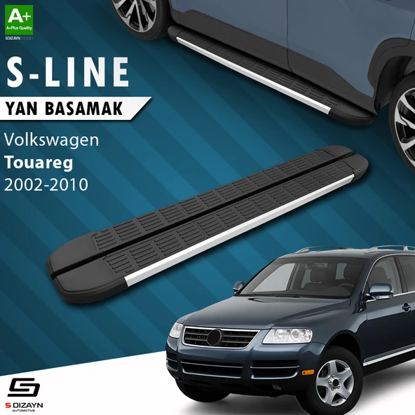 S-Dizayn VW Touareg S-Line Aluminyum Yan Basamak 193 Cm 2002-2010 A+ Kalite ürün görseli 1