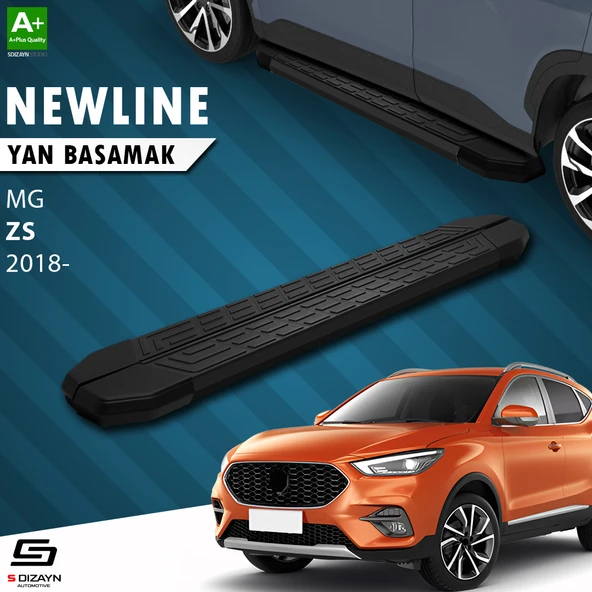 S-Dizayn MG ZS NewLine Siyah Yan Basamak 173 Cm 2018 Üzeri A+ Kalite ürün görseli 1