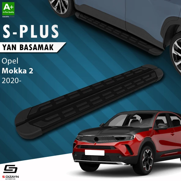 S-Dizayn Opel Mokka 2 S-Plus Siyah Yan Basamak 173 Cm 2020 Üzeri A+ Kalite ürün görseli 1