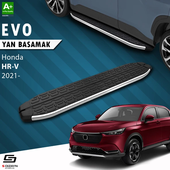 S-Dizayn Honda HR-V 3 Evo Krom Yan Basamak 173 Cm 2021 Üzeri A+ Kalite ürün görseli 1