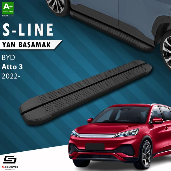 S-Dizayn BYD Atto 3 S-Line Siyah Yan Basamak 193 Cm 2022 Üzeri ürün görseli 1