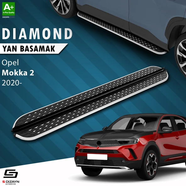 S-Dizayn Opel Mokka 2 Diamond Krom Yan Basamak 173 Cm 2020 Üzeri A+ Kalite ürün görseli 1
