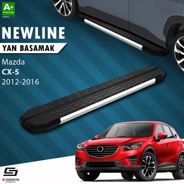 S-Dizayn Mazda CX-5 NewLine Krom Yan Basamak 183 Cm 2012-2016 A+ Kalite ürün görseli 1