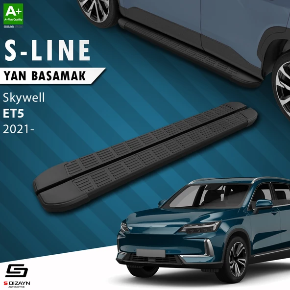 S-Dizayn Skywell ET5 S-Line Siyah Yan Basamak 193 Cm 2021 Üzeri A+ Kalite ürün görseli 1