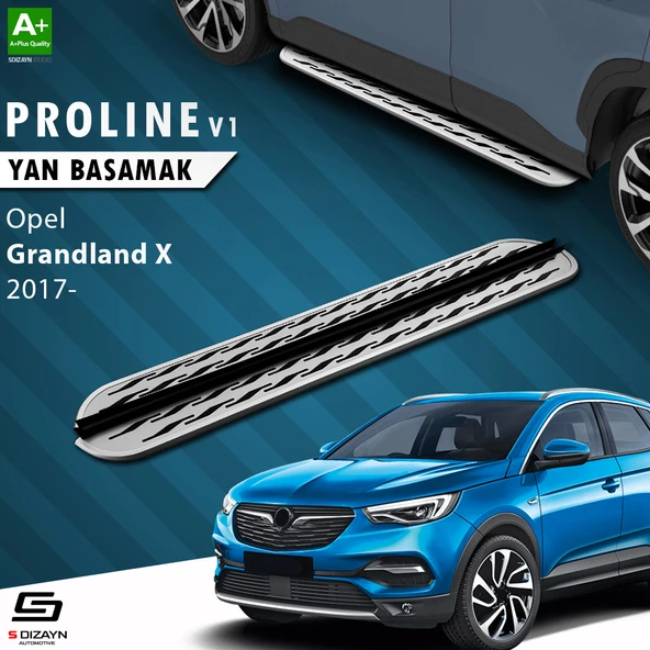 S-Dizayn Opel Grandland X OEM Still Pro V2 Aluminyum Yan Basamak 183 Cm 2017-2024 A+ Kalite ürün görseli 1