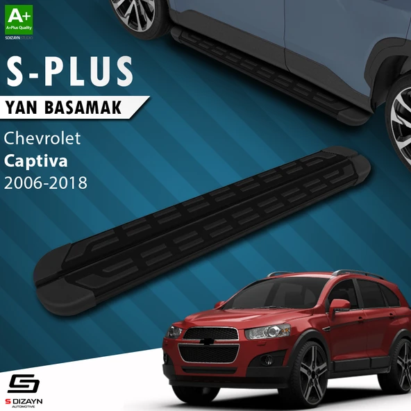 S-Dizayn Chevrolet Captiva S-Plus Siyah Yan Basamak 183 Cm 2006-2018 A+ Kalite ürün görseli 1