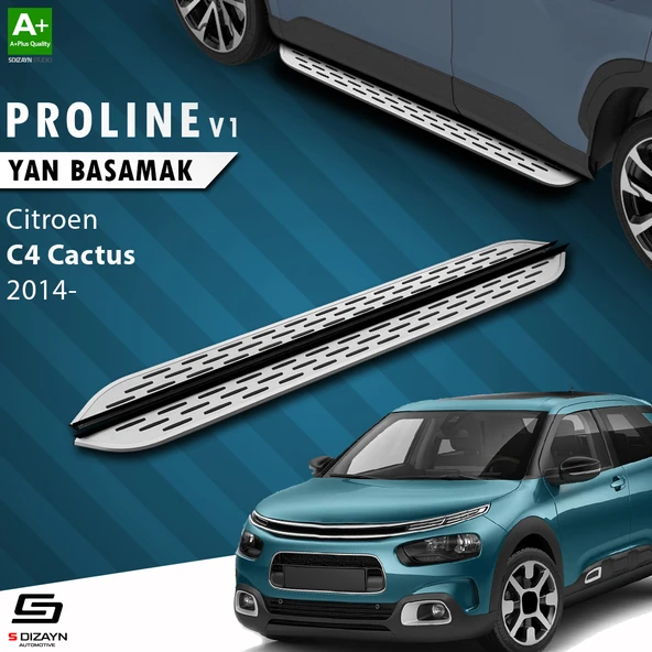 S-Dizayn Citroen C4 Cactus OEM Still Pro V1 Aluminyum Yan Basamak 183 Cm 2014 Üzeri A+ Kalite ürün görseli 1