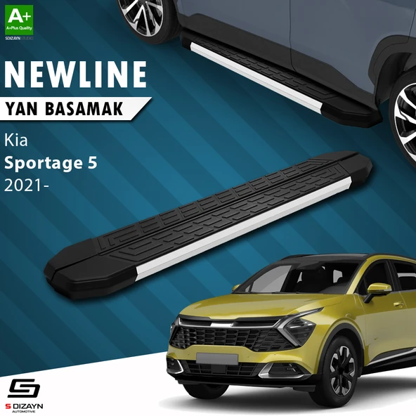 S-Dizayn Kia Sportage 5 NewLine Aluminyum Yan Basamak 173 Cm 2021 Üzeri A+ Kalite ürün görseli 1