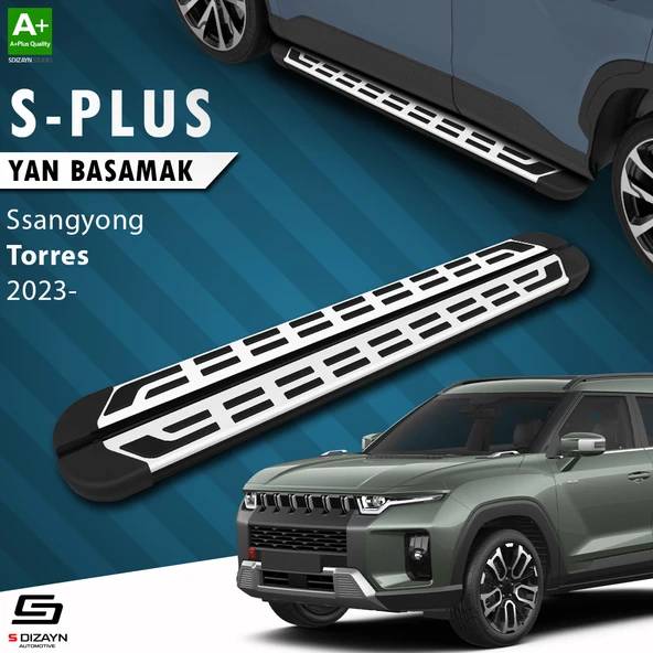 S-Dizayn Ssangyong Torres S-Plus Gri Yan Basamak 183 Cm 2023 Üzeri A+ Kalite ürün görseli 1