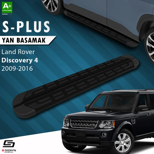 S-Dizayn Land Rover Discovery 4 S-Plus Siyah Yan Basamak 193 Cm 2009-2016 A+ Kalite ürün görseli 1