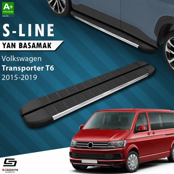 S-Dizayn VW Transporter T6 Uzun Şase S-Line Krom Yan Basamak 253 Cm 2015-2019 A+ Kalite ürün görseli 1