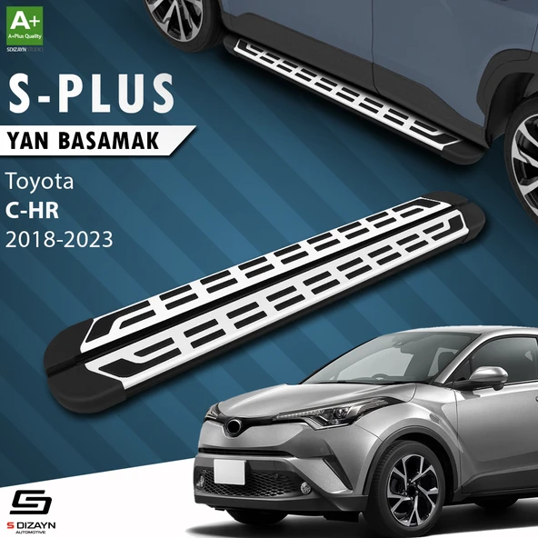 S-Dizayn Toyota C-HR S-Plus Gri Yan Basamak 173 Cm 2016-2023 A+ Kalite ürün görseli 1